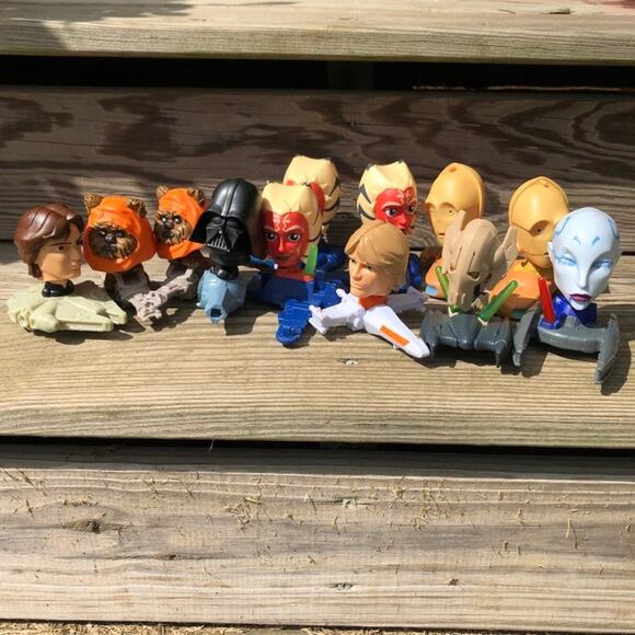 McDonalds Star Wars Clone Wars Bobblehead Toys 2008 Large Lot Collectibles READ - Picture 2 of 12